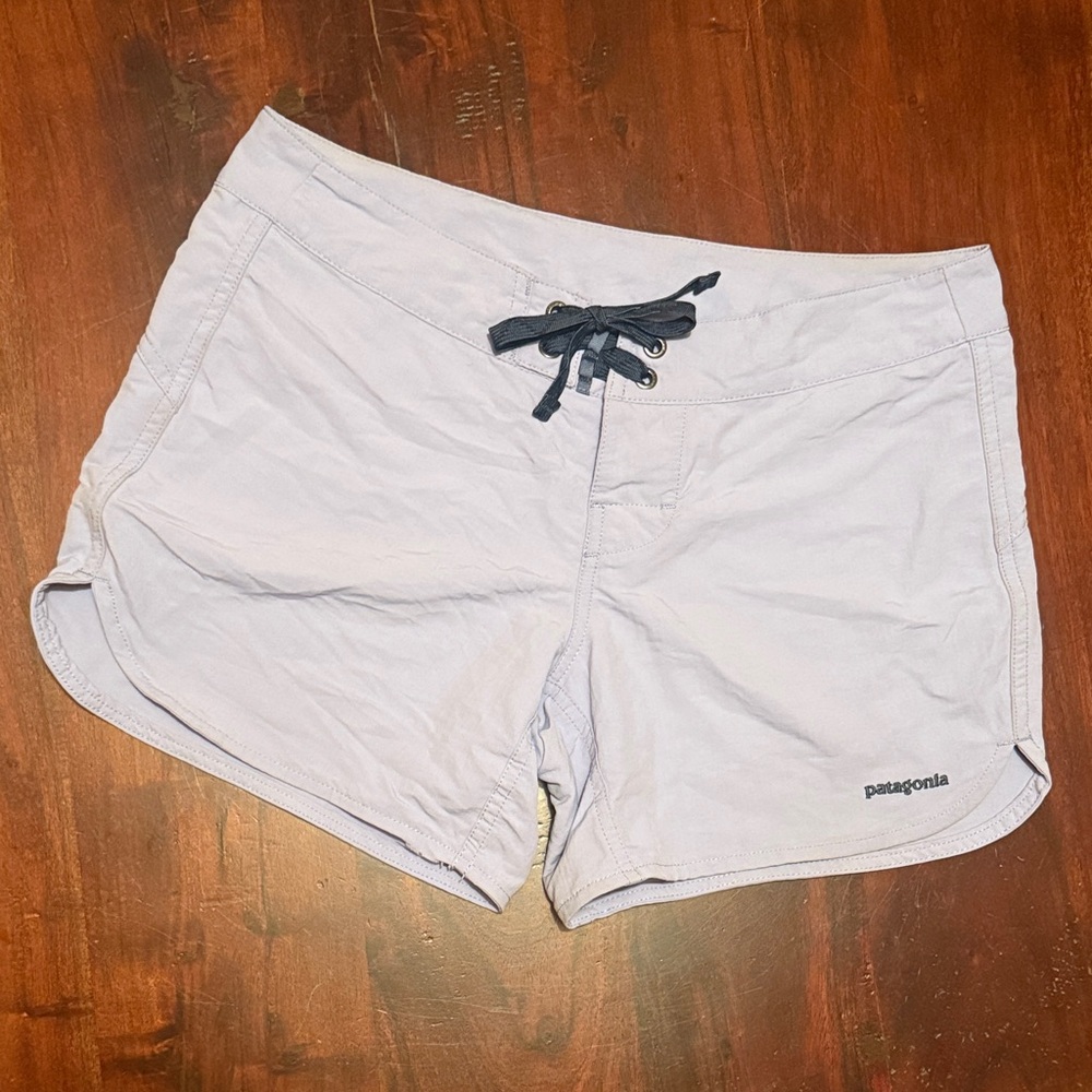 Patagonia Light Gray Athletic Shorts